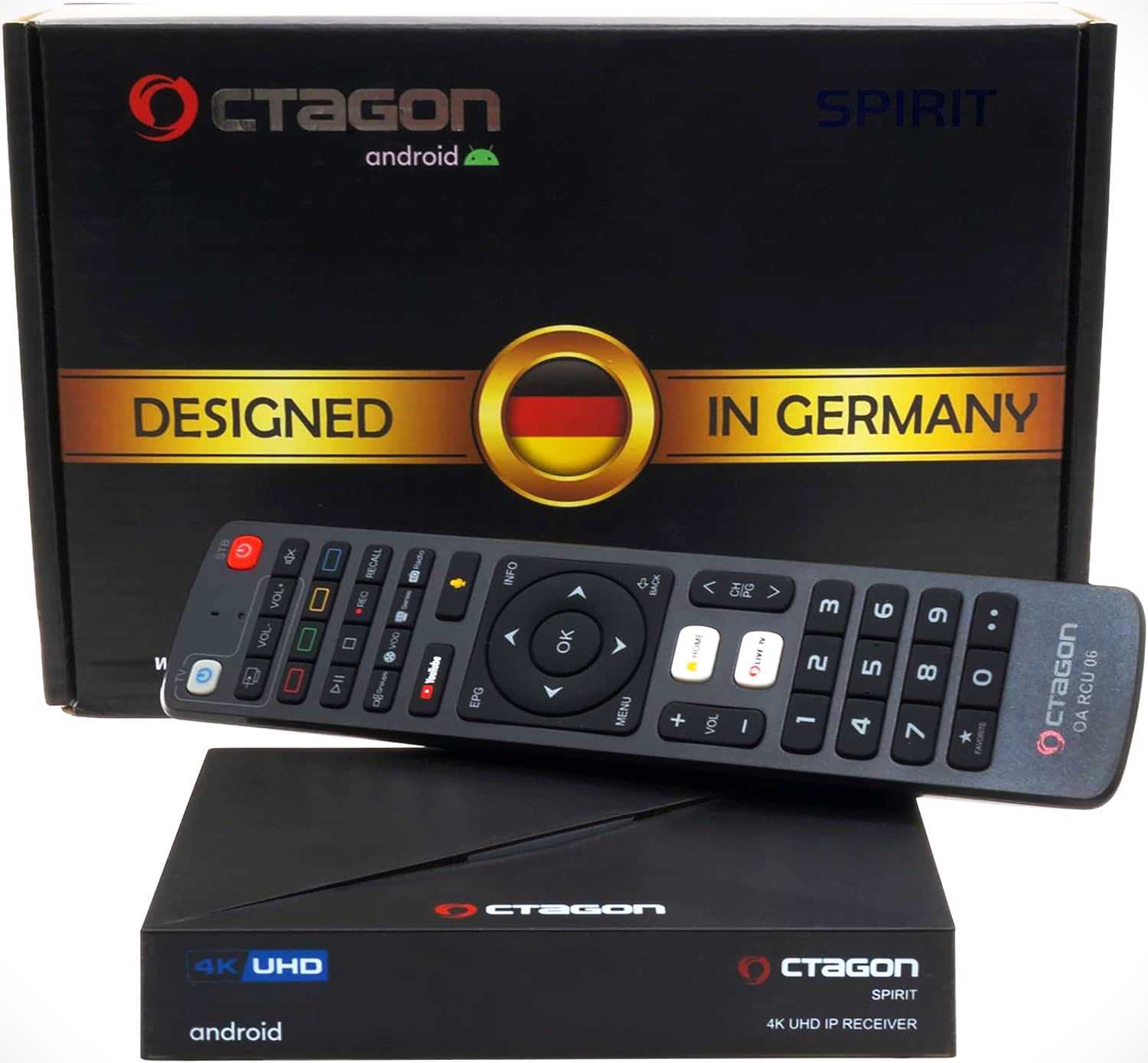 تي في بوكس ​​أندرويد OCTAGON SPIRIT 4K UHD