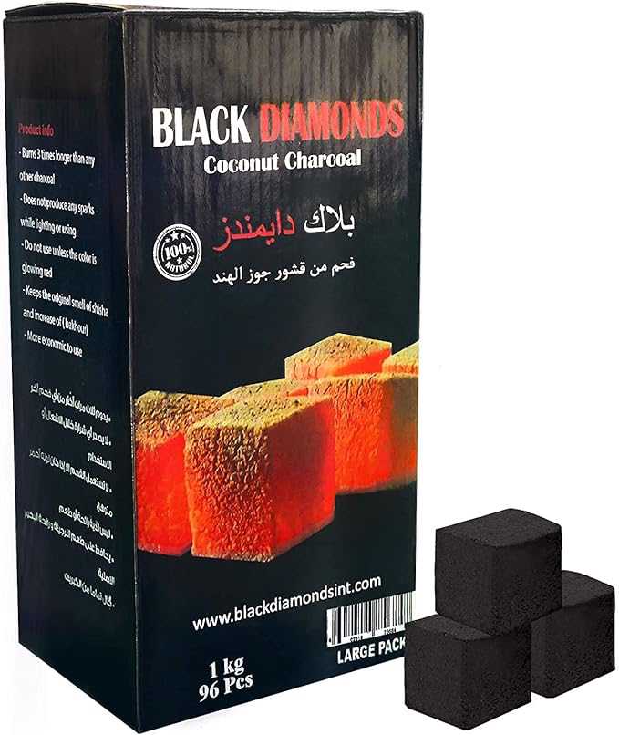 فحم صدف جوز الهند من الصقر بلاك دايموندز 1 كجم